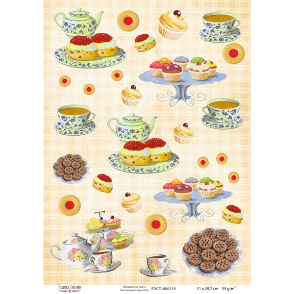 Декупажная карта №0319, 21x30см