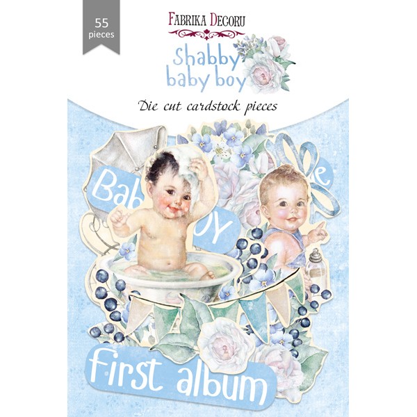 Набор высечек Shabby Baby Boy Redesign, 55шт.
