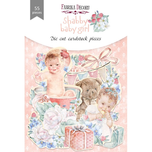 Набор высечек Shabby Baby Girl Redesign, 55шт.