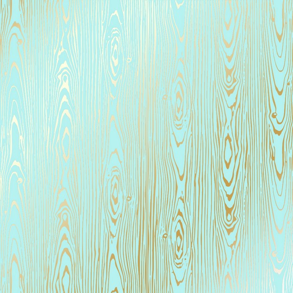 Лист бумаги с фольгированием Golden Wood Texture Turquoise 30х30см