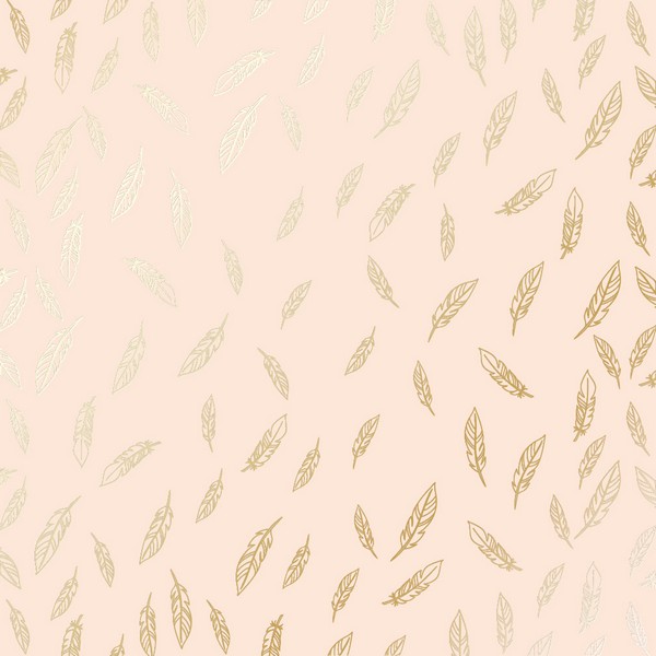 Лист бумаги с фольгированием Golden Feather Beige 30х30см