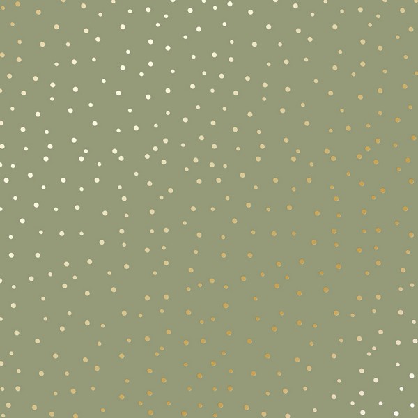 Лист бумаги с фольгированием Golden Drops Olive 30х30см