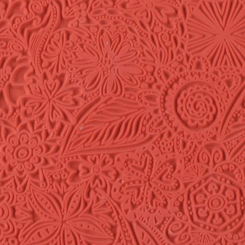 Текстура для пластики резиновая Cernit Цветы, 9х9см