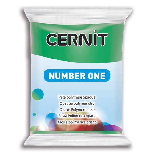 Пластика полимерная запекаемая Cernit Number One 600 Зеленый, 56г
