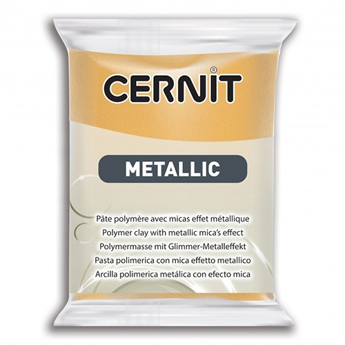 Пластика полимерная запекаемая Cernit METALLIC 050 Золото, 56г