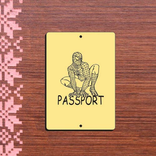 Бирка зеркальная Passport БП43зол