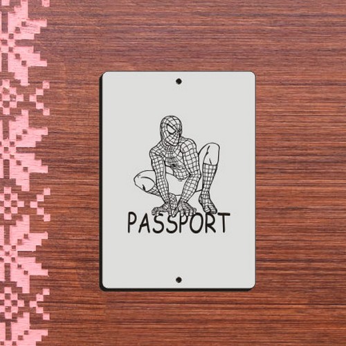 Бирка зеркальная Passport БП43сер