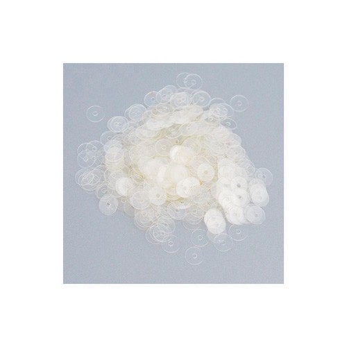 Пайетки плоские 6мм 06 прозрачный, 10г