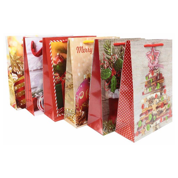 Подарочный пакет С новым годом! микс дизайнов 24х18см, AR644