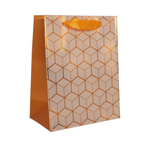 Пакет подарочный ламинированный 23х18х10см, BK990 D-желтый