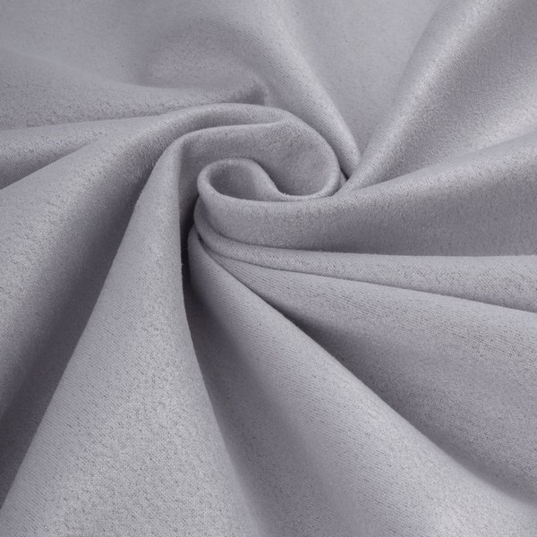 Замша тканевая Жемчужно-Серый 50х37см