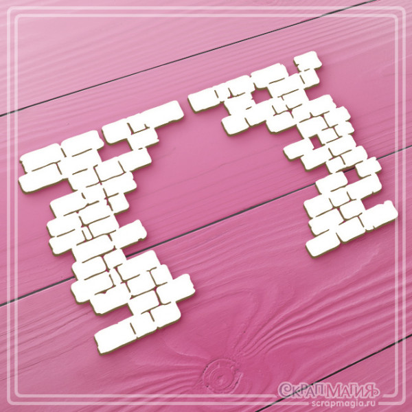 Набор чипборда Кирпичная кладка ЧБ-2689, 2эл.